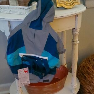 XS sog jacket, blue, teal and gray